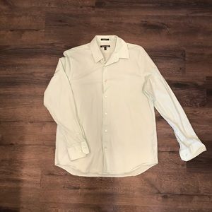 Men’s Light Green Express Modern Fit Dress Shirt